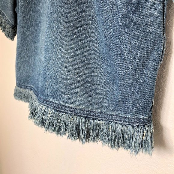 MICHAEL KORS Frayed Denum Crop Top - Picture 7 of 10